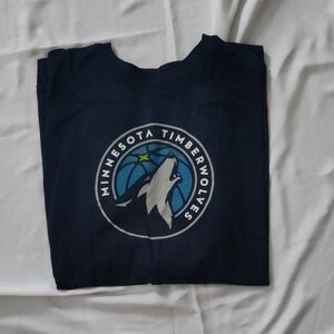 Fanatics Navy Blue Minnesota Timberwolves Short Sleeve Tee